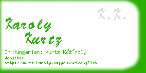 karoly kurtz business card